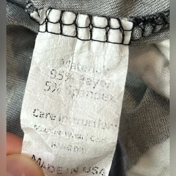 Popana women’s black white floral soft long sleeve shirt top plus size 3X - Picture 5 of 5